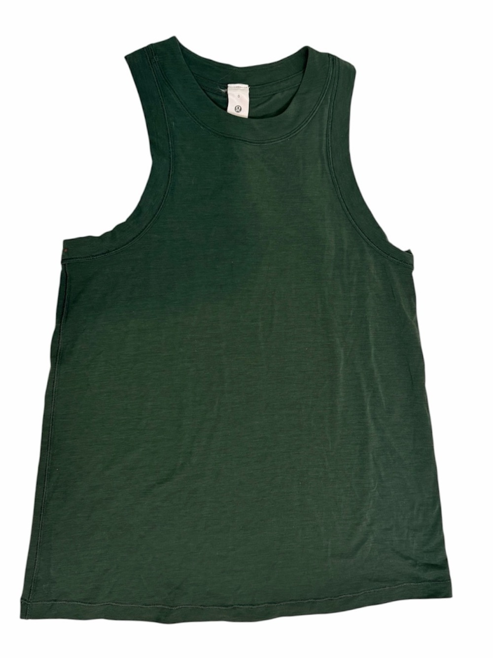 Lululemon Women's Green Tank Top Size 0 Lightweight Stretch Round Neck Yoga
